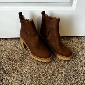 DV by Dolce Vita Chestnut Heeled Boots